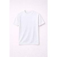 Kwon Bisiklet Yaka Basic Kısa Kollu İnce Triko Erkek T-Shirt - Ekru