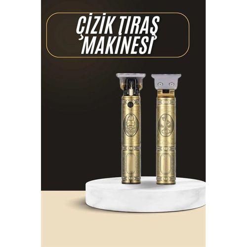 Tıraş Makinesi Şarjlı Çizik Tıraş Paslanmaz Çelik Bıçaklı 4 Taraklı