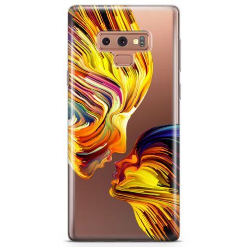 Samsung Galaxy Note 9 Kılıf Yüzyüze Arka Kapak Koruma Desenli Full Koruyucu