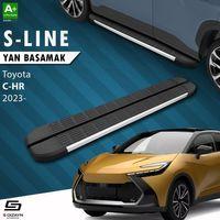 S-Dizayn Toyota C-HR 2 S-Line Aluminyum Yan Basamak 173 Cm 2023 Üzeri A+ Kalite