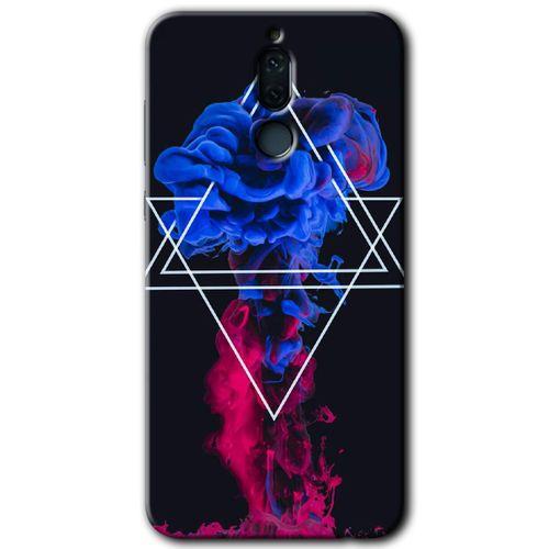 Huawei Mate 10 Lite Kılıf HD Desen Baskılı Arka Kapak - Mekanik Duman 1 + Kırılmaz Cam