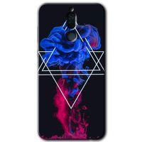 Huawei Mate 10 Lite Kılıf HD Desen Baskılı Arka Kapak - Mekanik Duman 1 + Kırılmaz Cam