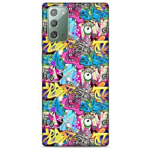 Graffitix (7) Desenli Silikon Kapak Samsung Galaxy Note 20 Kılıf