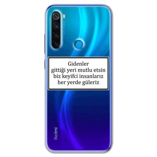 Xiaomi Redmi Note 8 Kılıf HD Yazı Baskılı Silikon Arka Kapak - Yazı 4