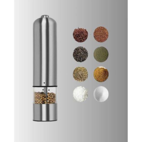 Pilli Otomatik Baharat Değirmeni Tek Tuşla Kolay Kullanım