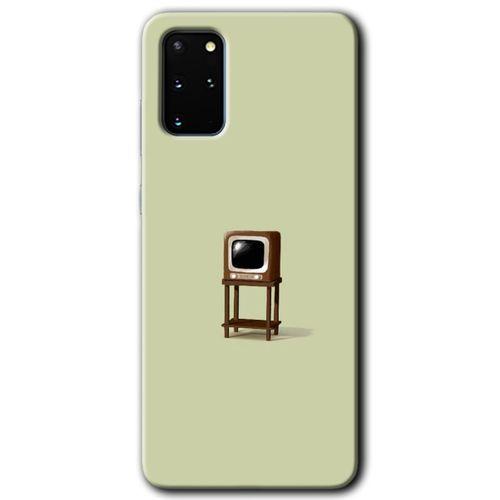 Galaxy S20 Plus Kılıf HD Desen Baskılı Arka Kapak - Retro-TV + Kırılmaz Cam