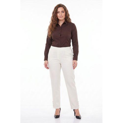 Kadın Paça Puntalı Beli Lastikli Kumaş Pantolon BGL-ST04323