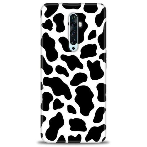 Oppo Reno 2Z Kılıf HD Baskılı Kılıf - İnek + Tam Ekran Koruyucu