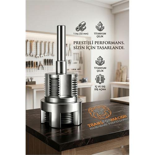 Profesyonel Titanyum PPRC PVC Boru Diş Açma Aparatı – 1" (32 mm) Boru Raybası | Mükemmel Kalibrasyon Anahtarı 723010