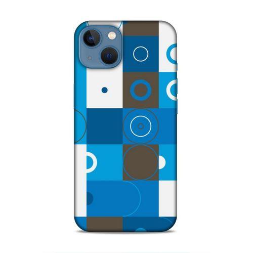 Apple iPhone 13 Uyumlu Kılıf Insomnia (27) Tasarımlı Kılıf Mavi Beyaz