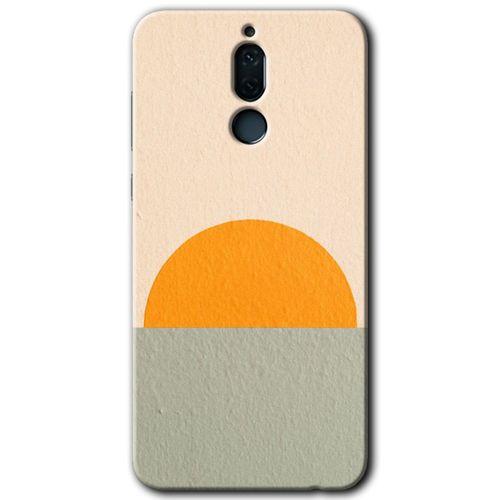 MRCİLETİSİM Huawei Mate 10 Lite Kılıf Baskılı Kapak - Color Wall + 5D Tam Kaplayan Cam