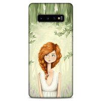 Samsung Galaxy S10 Plus Kılıf Depresyon (25) Antişok Kapak Siyah Gri