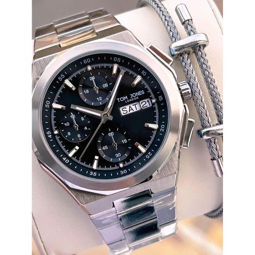Tom Jones Bileklik Hediyeli Çelik Kordon 3 Atm Suya Dayanıklı 2 Yıl Garantili Erkek Kol Saati 10046.2