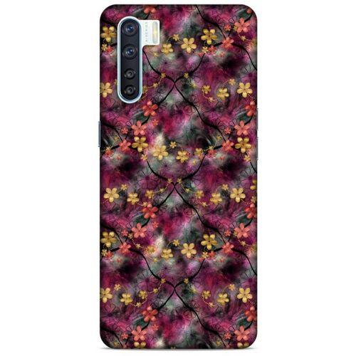 Oppo A91 Uyumlu Kılıf Pembe Delisi (10) Full Koruma Kılıfı Çiçek