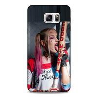 Samsung Galaxy Note 5 Uyumlu Kılıf Harley Quinn (23) Ultra Koruma Kılıfı Kırmızı-menekşe