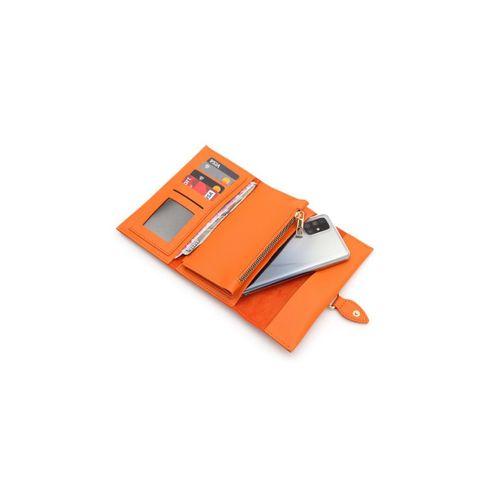 PRS Kadın Cüzdan Soft Dokulu Yumuşak Deri Cep Telefon ve Para Bölmeli Bayan Kartlık Yağmur Model