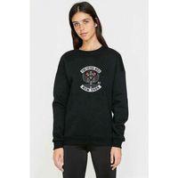 Motorcycle Club The Extra Mile New Baskılı Siyah Kadın Sweashirt