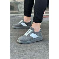 WG011 Gri Süet Erkek Casual Ayakkabı