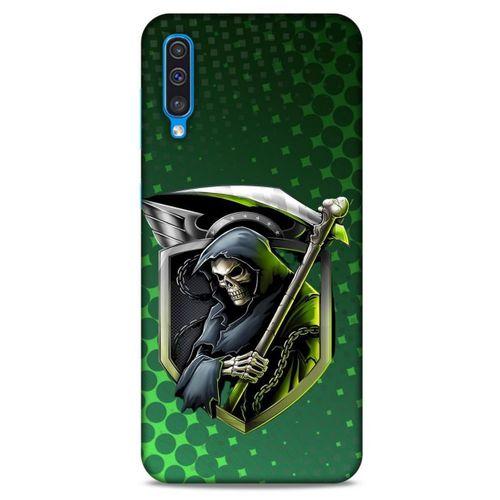 Samsung Galaxy A30s Uyumlu Kılıf Motorsiklet (29) Arka Koruma Kılıfı Kurukafa