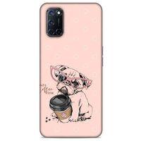 Animax Pugs COFEE Oppo A92 Kılıf Desenli Silikon