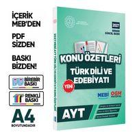 2027 YKS-AYT MEBİ-OGM Türk Dili ve Edebiyatı Pratik Konu Özet Kitabı RENKLİ A4 Boyut BASKI ÜCRETİ