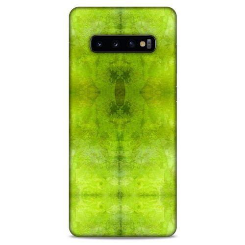 Mermer Desenli (31) Tema TPU Kılıf Fıstık Yeşili Samsung Galaxy S10 Plus Kılıf