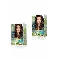 2 Paket Natural Beauty Amonyaksız Saç Boyası 5.0 Açık Kahve