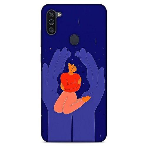 Samsung Galaxy M11 Kılıf Depresyon (7) Telefon Kılıfı Koyu Kahverengi