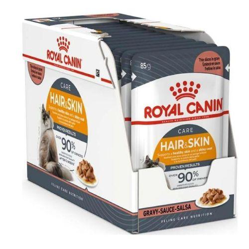 Royal Canin Hair & Skin Gravy Pouch Kedi Maması 12X85 Gr