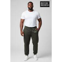 Erkek Büyük Beden Paça Lastikli Rahat Kalıp AR Baskılı İnce Eşofman Altı SPR26BEA951-1