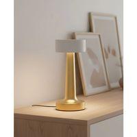 Modern Altın Gövdeli Led Masa Lambası 3 Işık Modlu