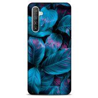 Realme XT Uyumlu Kılıf Mavi Delisi (48) Bumper Kılıf Yaprak