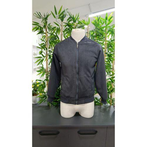 Erkek önden Fermuarlı Içi Astarlı Süet Ceket