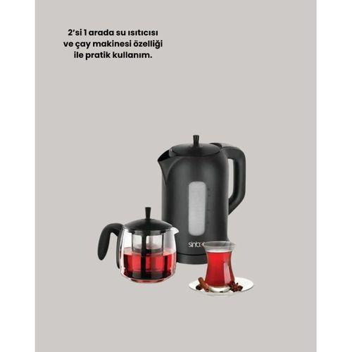Sıcak Tutma Özellikli 2’si 1 Arada Çay Makinesi Ve Su Isıtıcı