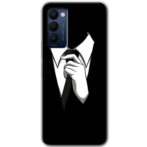 Tecno Camon 18 Kılıf HD Desen Baskılı Arka Kapak - Smokin