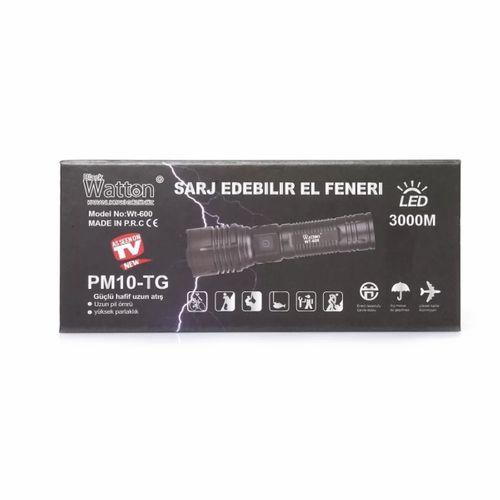 3000 Lümen  Güçlü El Feneri  Wt-600