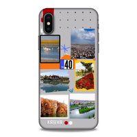 Lopard Apple iPhone XS Uyumlu Kılıf Şehirli ※ (40) Kırşehir Fit Silikon Kılıf