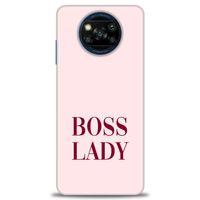 Xiaomi Poco X3 Pro Kılıf HD Baskılı Kılıf - Boss Lady + Tam Ekran Koruyucu