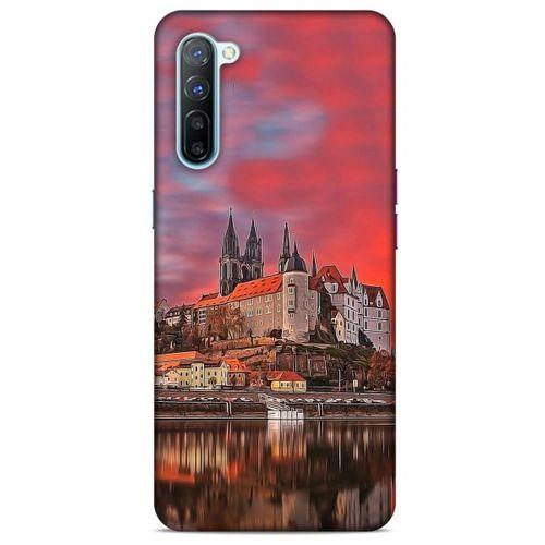 Oppo Reno 3 Kılıf Almanya (30) Silicone Case Nehir Şato
