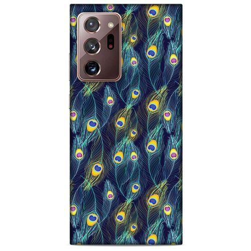 Samsung Galaxy Note 20 Ultra Kılıf Desenli Özel Seri Tüyler (10) Full Koruma Kılıfı