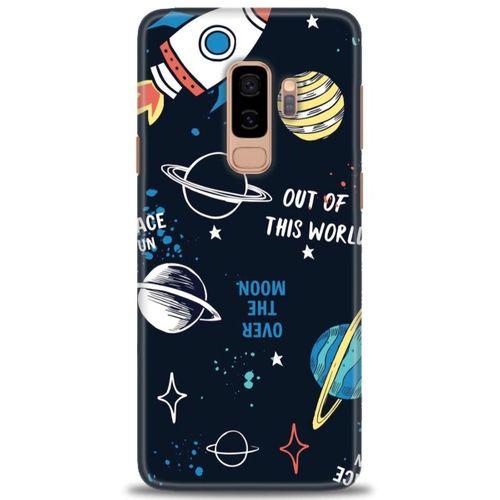Samsung Galaxy S9 Plus Kılıf HD Baskılı Kılıf - Space Fun + Tam Ekran Koruyucu