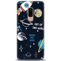 Samsung Galaxy S9 Plus Kılıf HD Baskılı Kılıf - Space Fun + Tam Ekran Koruyucu