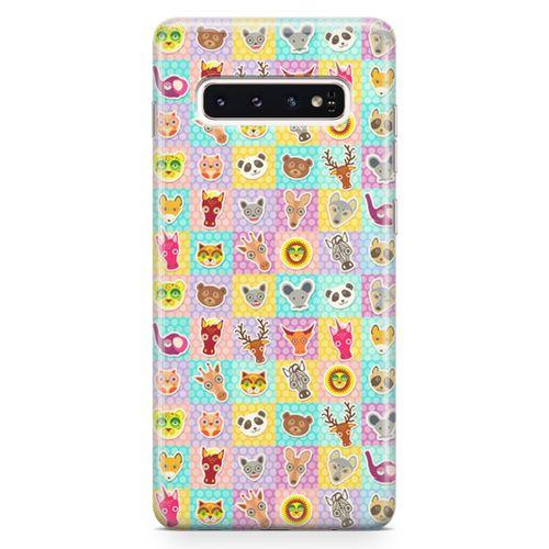 Samsung Galaxy S10 Plus Kılıf Peluş Oyuncaklar Arka Kapak Koruma Desenli Full Koruyucu