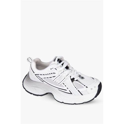 Hammer Jack Dalia Kadın Beyaz Siyah Spor Ayakkabı