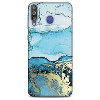 Samsung Galaxy M30 Uyumlu Kılıf Mavi Delisi (2) Kabı Mürekkep