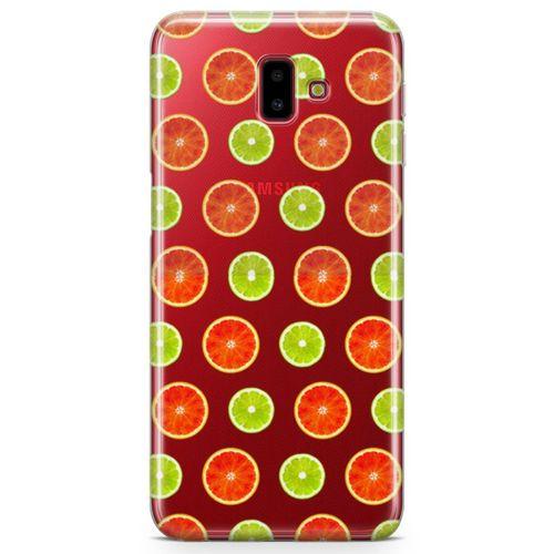 Samsung Galaxy J6 Plus Kılıf Lime Portakal Arka Kapak Koruma Desenli Full Koruyucu