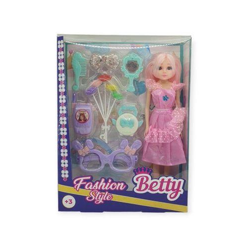 Güzellik Seti 7 Parça Aksesuarlı Bebek Seti - Pembe