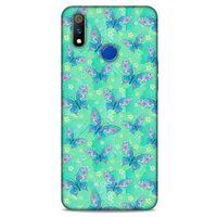 Casper Via S Kılıf Kelebek Etkisi (10) Full Koruma Kılıfı Fuşya Yeşil