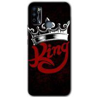 İnfinix Hot 9 Play Kılıf HD Desen Baskılı Arka Kapak - King