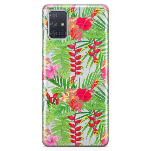 Samsung Galaxy A71 Kılıf Hatmi Çiçeği Arka Kapak Koruma Desenli Full Koruyucu